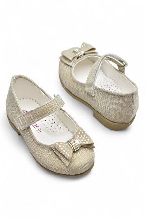 5951 Rahat Taban Tokalı Kız Çocuk Babet Ayakkabı Düğün Abiye Nişan Ev Babeti