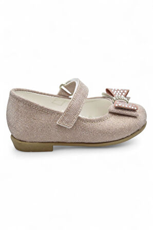 5951 Rahat Taban Tokalı Kız Çocuk Babet Ayakkabı Düğün Abiye Nişan Ev Babeti