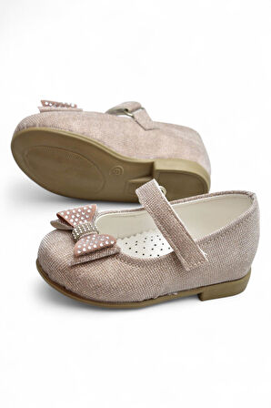 5951 Rahat Taban Tokalı Kız Çocuk Babet Ayakkabı Düğün Abiye Nişan Ev Babeti