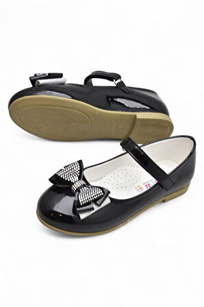 5952 Rahat Taban Tokalı Kız Çocuk Babet Ayakkabı Düğün Abiye Nişan Ayakkabısı