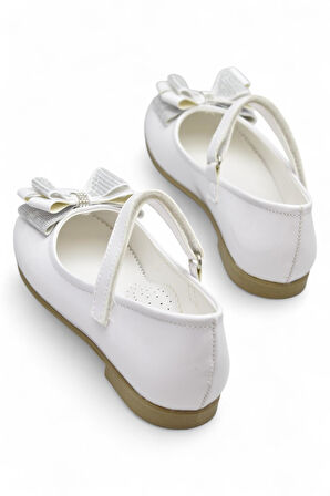 5952 Rahat Taban Tokalı Kız Çocuk Babet Ayakkabı Düğün Abiye Nişan Ayakkabısı