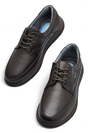 TAB202 Topuk Jelli Ortopedik Taban Hakiki Deri Erkek Ayakkabı Poli Hafif Taban