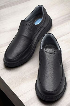 TAB202 Topuk Jelli Ortopedik Taban Hakiki Deri Erkek Ayakkabı Poli Hafif Taban