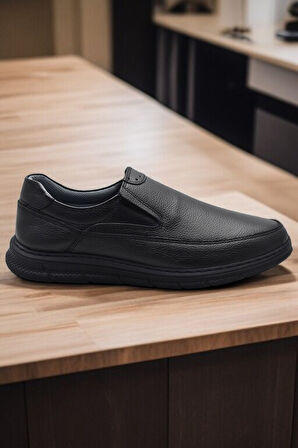 TAB202 Topuk Jelli Ortopedik Taban Hakiki Deri Erkek Ayakkabı Poli Hafif Taban