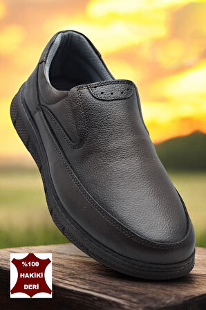 TAB202 Topuk Jelli Ortopedik Taban Hakiki Deri Erkek Ayakkabı Poli Hafif Taban