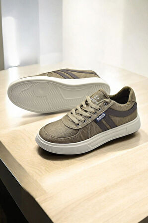 032 Ortopedik Taban Günlük Erkek Keten Spor Ayakkabı Erkek Spor Ayakkabı