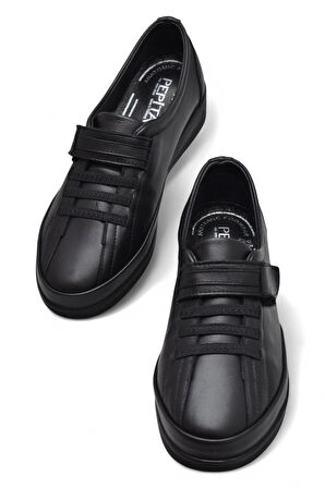 7679 Hafif Dolgu Tam Ortopedik Taban Hakiki Deri Kadın Ayakkabı Anne Ayakkabısı