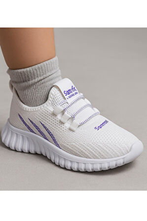 511 Rahat Taban Çocuk Spor Ayakkabı Unisex Spor Ayakkabı Bağcıksız Spor