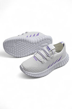 511 Rahat Taban Çocuk Spor Ayakkabı Unisex Spor Ayakkabı Bağcıksız Spor