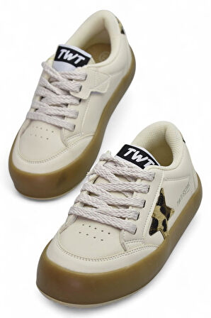 1057 Rahat Taban Çocuk Spor Ayakkabı Unisex Spor Ayakkabı Bağcıklı Ve Cırtlı 