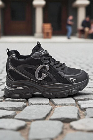 Full Ortopedik Taban Günlük Kadın Spor Ayakkabı Kalın Taban İçten Dolgu Taban  Guja 24K450