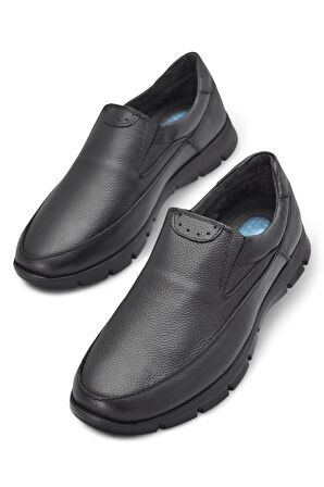 301 Ortopedik Topuk Masajlı Hakiki Deri Erkek Ayakkabı Kışlık Erkek Deri Ayakkabı