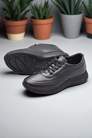 701 Tam Ortopedik Taban Hakiki Deri Erkek Ayakkabı Kadın Ayakkabı Kaymaz Taban Unisex Ayakkabı Lastikli Bağcık