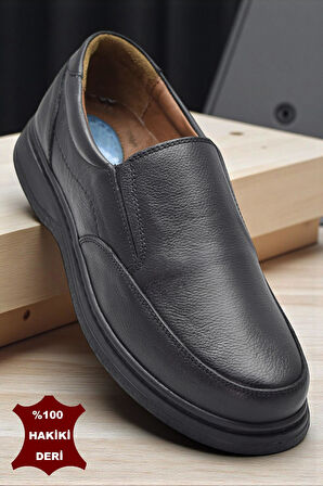 TAB430 Ortopedik Taban Hakiki Deri Erkek Ayakkabı Mevsimlik Baba Ayakkabısı