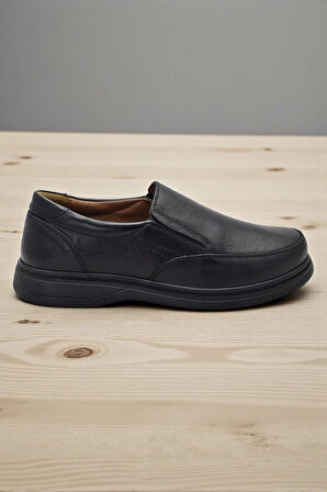 TAB430 Ortopedik Taban Hakiki Deri Erkek Ayakkabı Mevsimlik Baba Ayakkabısı