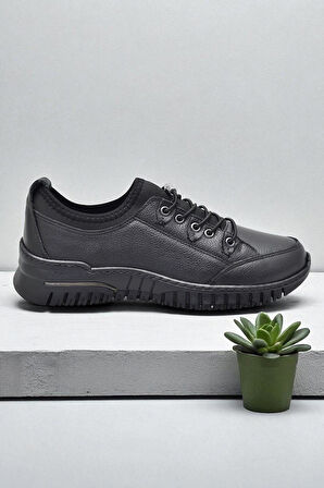 1988-1 Tam Ortopedik %100 Hakiki Deri Günlük Ayakkabı Kadın Ayakkabı Kaymaz Taban