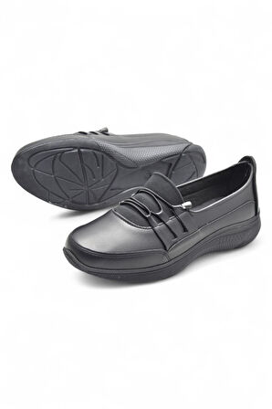 112 Ortopedik Taban Günlük Kadın Ayakkabı Babet Casual Günlük Ayakkabı