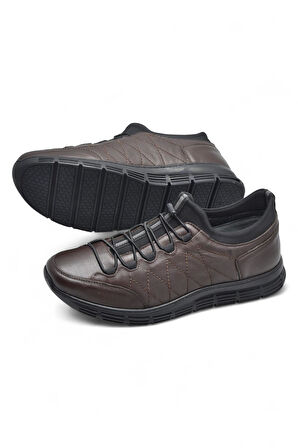 3216 Ortopedik Taban Günlük Hakiki Deri Erkek Ayakkabı Kauçuk Taban Casual Ayakkabı