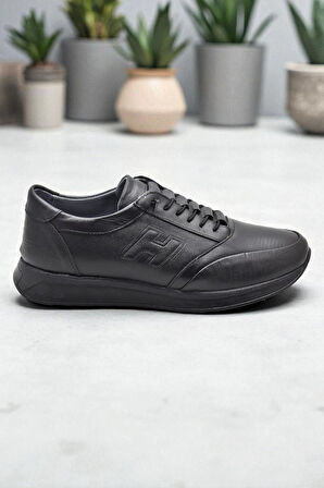 425M Ortopedik Taban Günlük Hakiki Deri Erkek Ayakkabı Casual Ayakkabı Lastik Bağcıklı