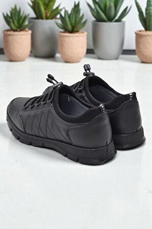 06 Ortopedik Taban Günlük Hakiki Deri Erkek Ayakkabı Casual Ayakkabı Lastikli