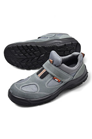 Y100 Ucu Demirli İş Ayakkabısı Hakiki Deri Ortopedik Taban Erkek İş Ayakkabısı