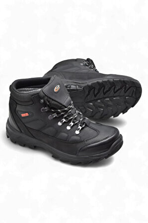 5538 Ortopedik Taban SU GEÇİRMEZ Unisex Hakiki Deri Bot Ayakkabı 