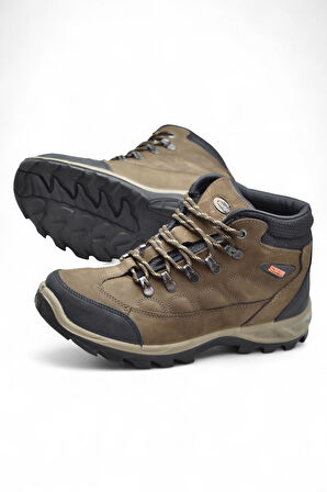 5538 Ortopedik Taban SU GEÇİRMEZ Unisex Hakiki Deri Bot Ayakkabı 