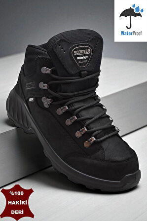 4107 Ortopedik Taban SU GEÇİRMEZ Hakiki Deri Outdoor Erkek Bot Ayakkabı Kışlık Bot