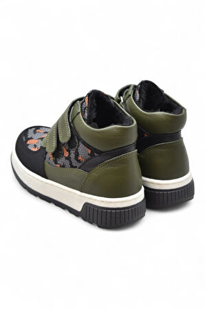 114A Ortopedik Taban Deri Cırtlı Kız Çocuk Bot Cırtlı Erkek Deri Bot Unisex Bot