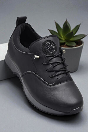 561ZMR Ortopedi Taban Siyah Günlük Kadın Ayakkabı Casual Kadın Ayakkabı 