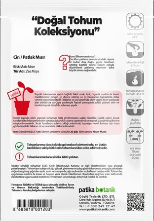 40 Adet Ata Tohumu Yerli Cin Mısır (POPCORN)