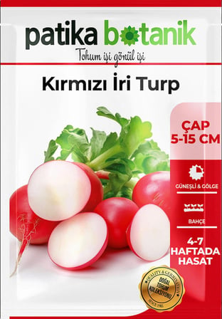 400 Adet Yerli Ata İri Kırmızı Turp Tohumu