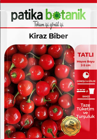 150 Adet Yerli Ata Kiraz Biber Tohumu (Tatlı)