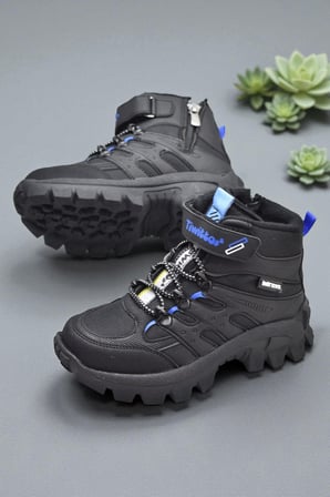 390U Ortopedik Taban Lastikli Cırtlı Kız Çocuk Bot Erkek Çocuk Bot Unisex Çocuk Bot