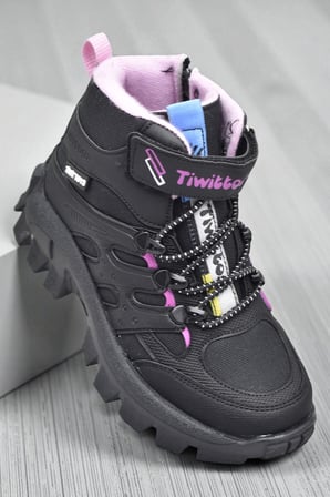 390U Ortopedik Taban Lastikli Cırtlı Kız Çocuk Bot Erkek Çocuk Bot Unisex Çocuk Bot