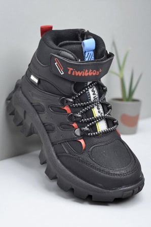390U Ortopedik Taban Lastikli Cırtlı Kız Çocuk Bot Erkek Çocuk Bot Unisex Çocuk Bot
