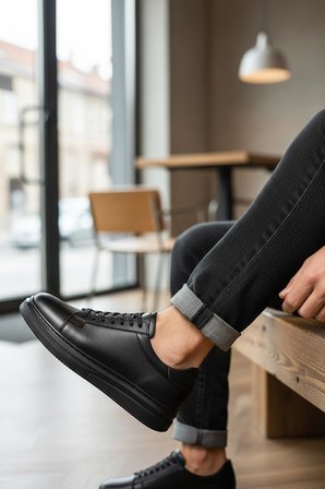 76 Tam Ortopedik Taban Hakiki Deri Günlük Erkek Ayakkabı Casual Erkek Ayakkabı Sneakers