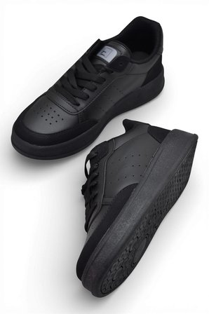 1011 Hazır Taban Unisex Spor Ayakkabı Bağcıklı Rahat Sneaker 