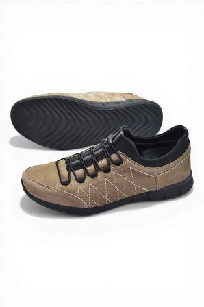 970 Ortopedik Taban Günlük Hakiki Deri Erkek Ayakkabı Esnek Hazır Taban Casual Ayakkabı
