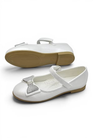 5960 Rahat Taban Tokalı Kız Çocuk Babet Ayakkabı Düğün Abiye Nişan Ayakkabısı