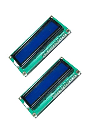 16x2 LCD Ekran I2C Modüllü - Mavi - Arduino Uyumlu - 2 Adet