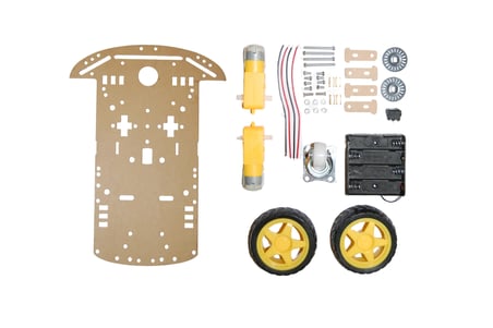 Çok Fonksiyonlu Robot Araba Kiti (Bluetooth + IR Kumanda + Engelden Kaçan)