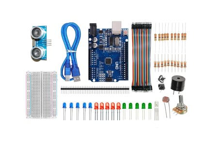 Arduino Başlangıç Seti 46 Parça | Kutulu | Türkçe Proje Kitabı + Örnek Kod | STEM