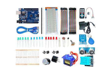 Arduino Proje Geliştirme Seti 56 Parça | İleri Seviye | Türkçe Proje Kitabı + Örnek Kod | STEM