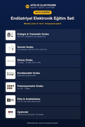 Endüstriyel Elektronik Eğitim Seti - Meslek Lisesi 11. Sınıf Dersi