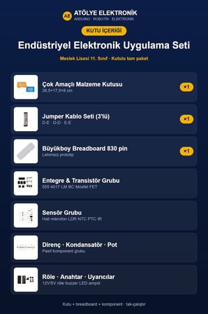 Endüstriyel Elektronik Uygulama Seti - Meslek Lisesi 11. Sınıf