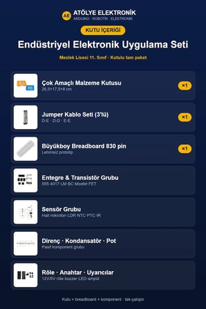 Endüstriyel Elektronik Uygulama Seti - Meslek Lisesi 11. Sınıf
