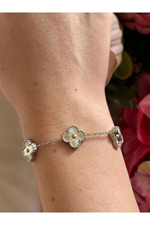 Gold Yıldız Detay Su Yolu Bileklik