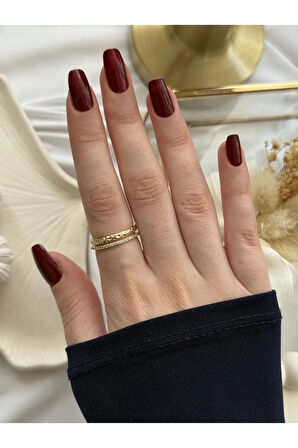 Çift Sıra Gold Yüzük