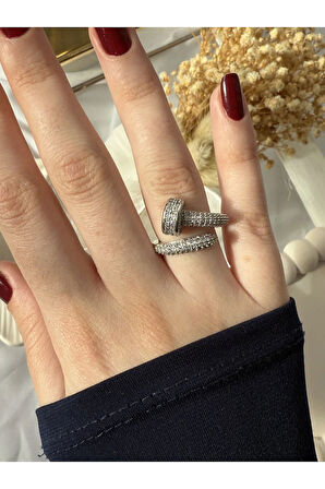 Silver Çivi Model Yüzük